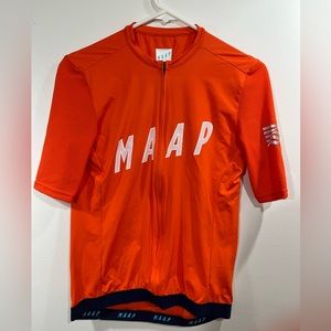 Bright Orange MAAP Large Cycling Pro Fit Jersey
